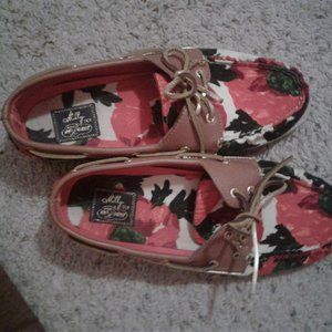 Milly for Sperry Top Sider floral boat shoes